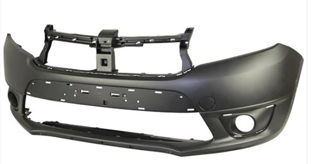 SANDERO STEPWAY 2012-2016 FRONT BUMPER W/ FOG LAMP HOLES BLACK