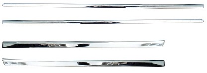 PASSAT B6 2006-2010 FRONT DOOR MOULDING, CHROME, SET (4 PCS FRONT, REAR LEFT + RIGHT)