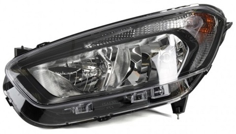 TOURNEO COURIER 2018- HEADLAMP LEFT, (W/ BLACK BASE PLATING), (VEHICLE FOR LHD)